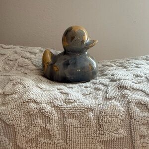Ceramic Gray and Tan ceramic decor Duck